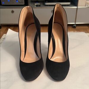 Gianvito Rossi Black Suede 105 mm High Heels, Size 41.5